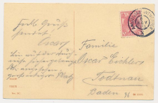 Grootrondstempel traject: Amsterdam - Antwerpen X 1910