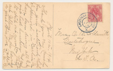 Grootrondstempel traject: Amsterdam - Antwerpen X 1914