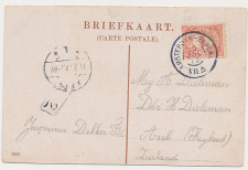 Grootrondstempel traject: Amsterdam - Emmerik VIIA 1912