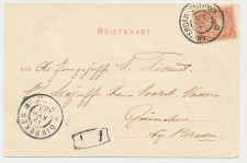 Grootrondstempel traject: Amsterdam - Zutphen D 1901