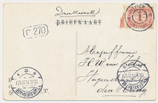 Grootrondstempel traject: Amsterdam - Zutphen B 1911