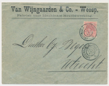 Grootrondstempel traject: Amsterdam - Zutphen C 1900