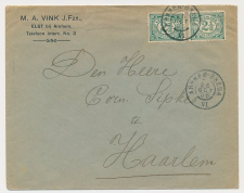 Grootrondstempel traject: Arnhem - Breda VI 1906