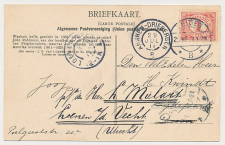 Grootrondstempel traject: Arnhem - Driebergen B 1911            