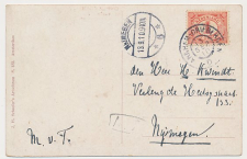 Grootrondstempel traject: Arnhem - Driebergen D 1910