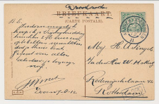 Grootrondstempel traject: Arnhem - Driebergen II 1912