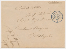 Grootrondstempel traject: Arnhem - Oldenzaal V 1915