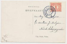 Grootrondstempel traject: Arnhem - Oldenzaal A 1909