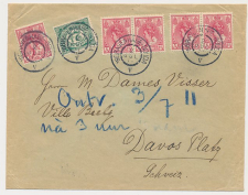 Grootrondstempel traject: s Gravenhage - Gouda V 1911