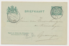 Grootrondstempel traject: Groningen - Delfzijl I 1907