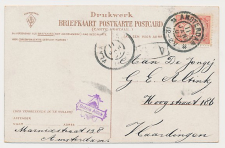Grootrondstempel Amsterdam 1907 - Nachtuurkarakters 12-2V
