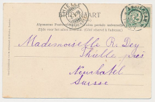 Grootrondstempel Amsterdam 1906 - Nachtuurkarakters 12-2V