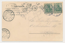 Grootrondstempel Amsterdam 1906 - Nachtuurkarakters 12-2V
