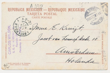 Grootrondstempel Amsterdam 1907 - Nachtuurkarakters 12-2V