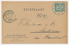 Grootrondstempel Amsterdam 1907 - Nachtuurkarakters 12-2V