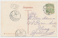 Grootrondstempel s Gravenhage 1906 - Nachtuurkarakters 12-2V