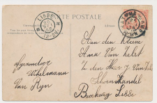 Grootrondstempel Lisse 1906 - Nachtuurkarakters 12-2V