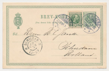 Grootrondstempel Schiedam 1906 - Nachtuurkarakters 12-2V