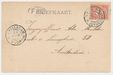 Grootrondstempel s Gravenhage 1902 - Gespatieerde uurkarakters