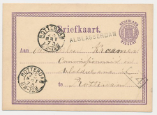 Naamstempel Alblasserdam - Rotterdam 1873