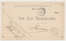 Naamstempel Barsingerhorn - Schagen - Den Helder 1884