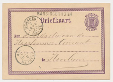 Naamstempel Barsingerhorn - Schagen - Haarlem 1873
