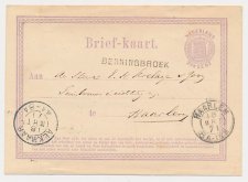 Naamstempel Benningbroek - Alkmaar - Haarlem 1871