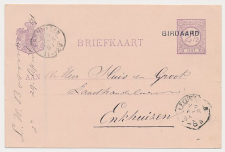 Naamstempel Birdaard - Leeuwarden - Enkhuizen 1891