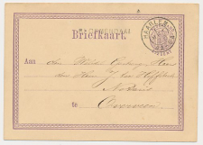 Naamstempel Bloemendaal - Haarlem - Overveen 1876