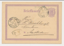 Naamstempel Blokzijl - Zwartsluis - Amsterdam 1877