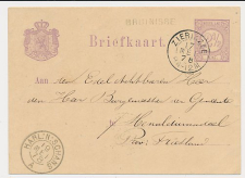 Naamstempel Bruinisse - Zierikzee - Menaldum 1878 - Treinstempel