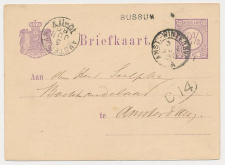 Naamstempel Bussum - Amsterdam 1874 - Treinstempel