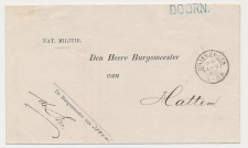 Naamstempel Doorn - Driebergen - Hattem 1880