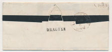 Naamstempel Dragten - Heerenveen - Leeuwarden 1863