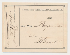 Naamstempel Dreumel - Wamel 1877