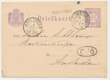Naamstempel Eibergen - Amsterdam 1879 - Treinstempel