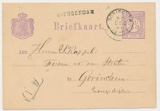 Naamstempel Giessendam - Gorinchem 1880