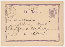 Naamstempel Gorssel - Leiden 1873 - Trein takjestempel 