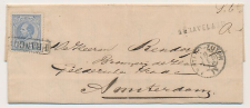 Naamstempel s Graveland - Amsterdam 1876 - Treinstempel 