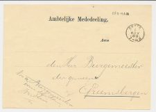 Naamstempel Den Ham - Ommen - Gramsbergen 1889