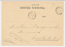 Naamstempel Den Ham - Ommen - Ambt Hardenberg 1888