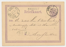 Naamstempel Hasselt - Zwolle - Amsterdam 1876