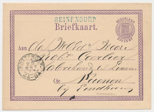 Naamstempel Heinenoord - Rotterdam - Eindhoven - Nuenen 1873