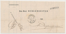 Naamstempel Holten - Deventer - Diepenveen 1881