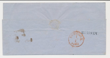 Naamstempel Huissen. - Arnhem - Nijmegen 1860