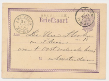 Naamstempel Koudekerk - Leiden - Amsterdam 1875