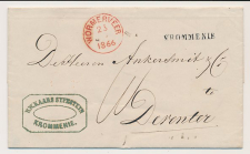 Naamstempel Krommenie - Wormerveer - Deventer 1866