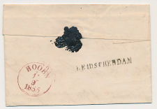 Naamstempel Leidschendam - Leiden - Hoorn - Andijk 1855