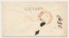 Naamstempel Lienden - Tiel - s Gravenhage 1857