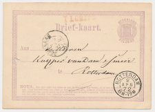 Naamstempel T Lobith - Zevenaar - Rotterdam 1872